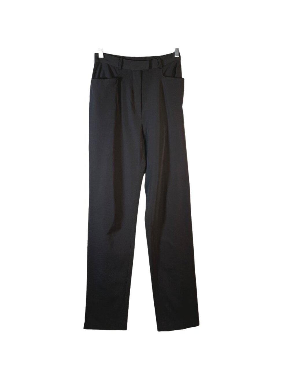 Renfrew Womens Black High-Waisted Dress Pants Size 4 Lycra Blend Wide-Leg Tailor